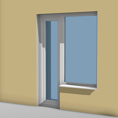 Elex Балконная дверь 1-створчатое Окно слева
