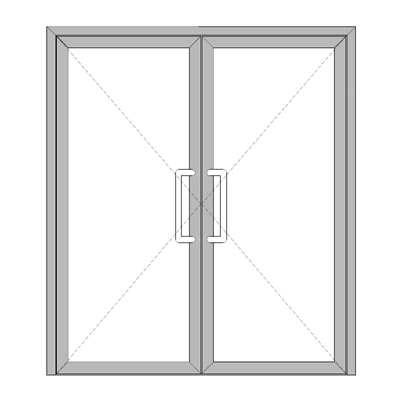 Двупольная дверь S54